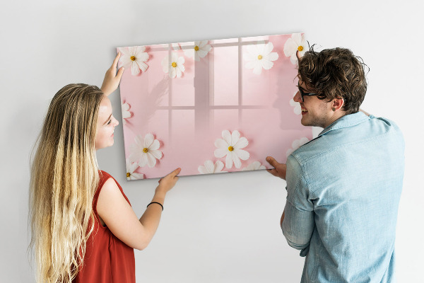 Tablă cu marker Motiv floral pentru prezentare foto