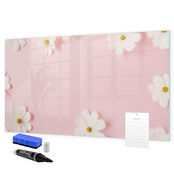 Tablă cu marker Motiv floral pentru prezentare foto