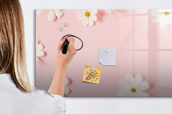 Tablă cu marker Motiv floral pentru prezentare foto