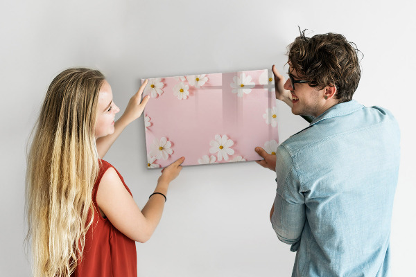 Tablă cu marker Motiv floral pentru prezentare foto
