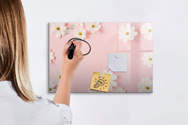 Tablă cu marker Motiv floral pentru prezentare foto
