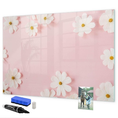 Tablă cu marker Motiv floral pentru prezentare foto