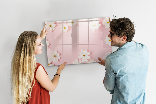 Tablă cu marker Motiv floral pentru prezentare foto