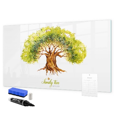 Tablă cu marker Arbore genealogic cu spațiu pentru fotografii
