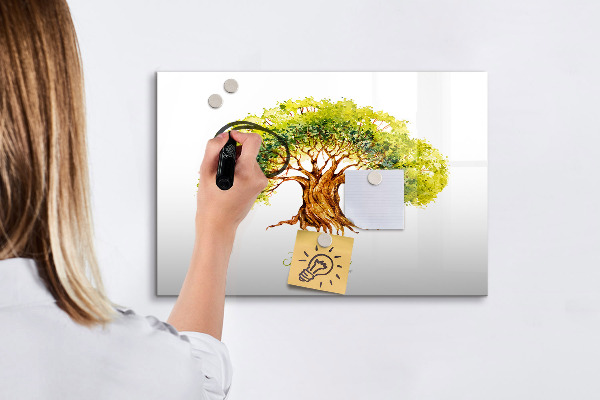 Tablă cu marker Arbore genealogic cu spațiu pentru fotografii