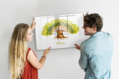 Tablă cu marker Arbore genealogic cu spațiu pentru fotografii
