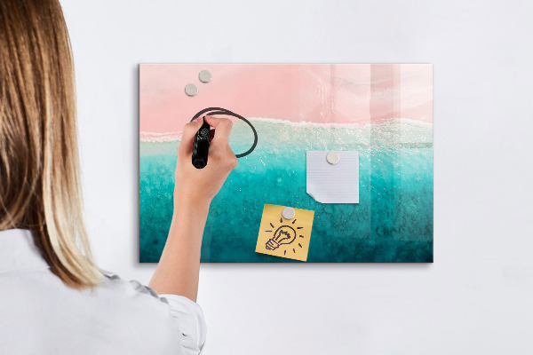 Tablă magnetică de scris O tablă colorată pentru notițe și fotografii