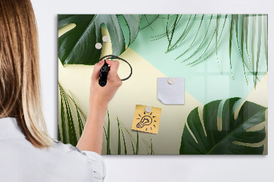 Tablă magnetică de scris Tablă de notițe elegantă cu plante