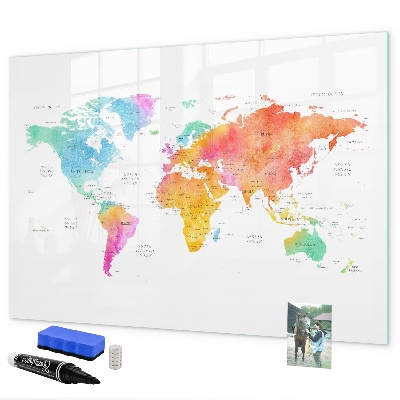 Tablă magnetică de scris Harta Amintirilor cu Fotografii Personale