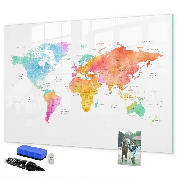 Tablă magnetică de scris Harta Amintirilor cu Fotografii Personale