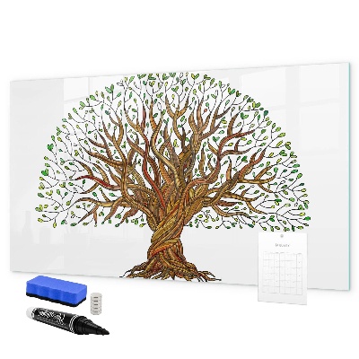 Tablă cu marker Copacul Amintirilor cu Magneți și Marker