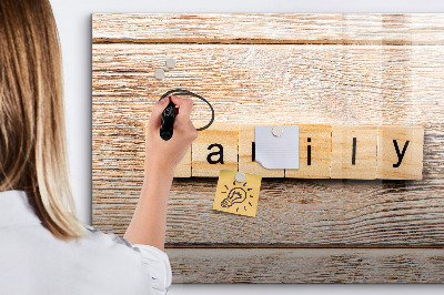 Tablă cu marker Un set pentru prezentarea fotografiilor pe perete