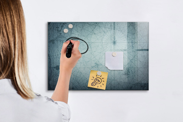 Tablă cu marker O tablă elegantă pentru notițe și fotografii