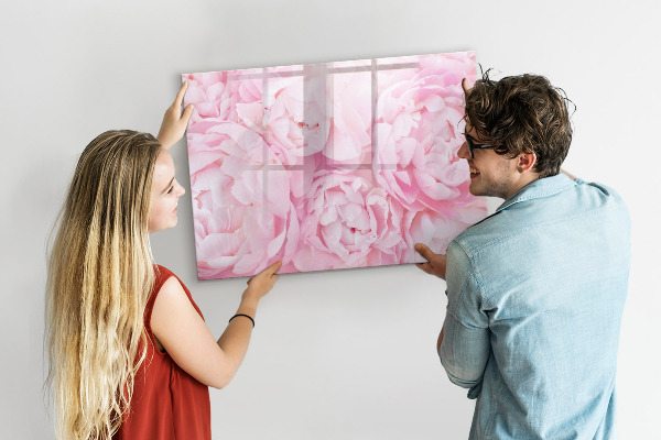 Tablă cu marker Motiv floral cu spațiu pentru fotografii