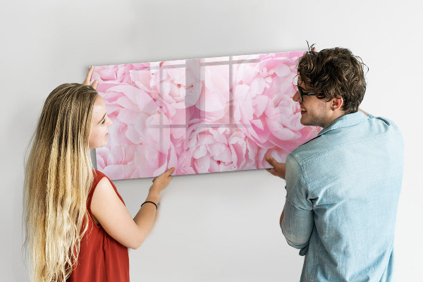 Tablă cu marker Motiv floral cu spațiu pentru fotografii