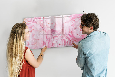 Tablă cu marker Motiv floral cu spațiu pentru fotografii