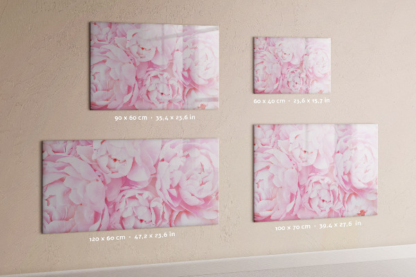 Tablă cu marker Motiv floral cu spațiu pentru fotografii