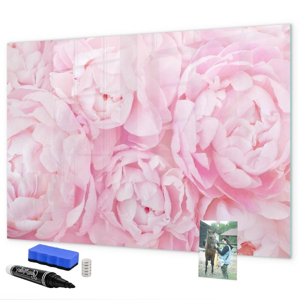 Tablă cu marker Motiv floral cu spațiu pentru fotografii