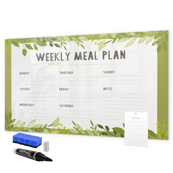 Tablă cu marker Planul de mese pentru săptămână