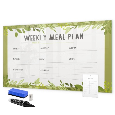 Tablă cu marker Planul de mese pentru săptămână