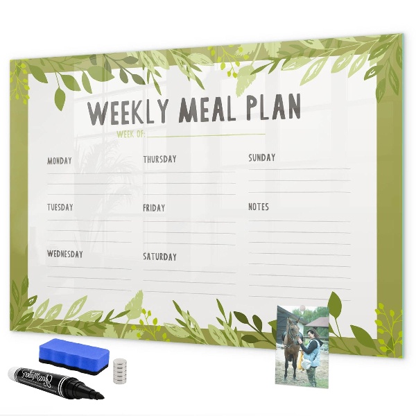 Tablă cu marker Planul de mese pentru săptămână