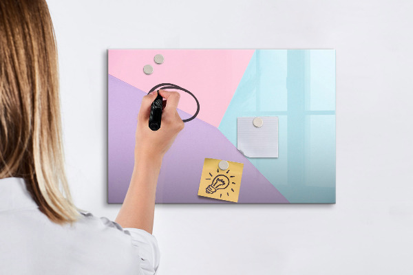 Tablă magnetică de scris O tablă colorată pentru notițe și fotografii