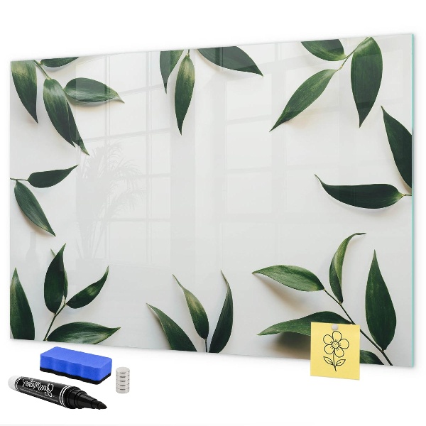 Tablă cu marker Tablă de notițe elegantă cu plante