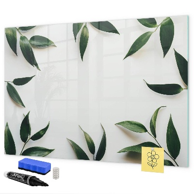 Tablă cu marker Tablă de notițe elegantă cu plante