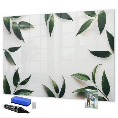 Tablă cu marker Tablă de notițe elegantă cu plante