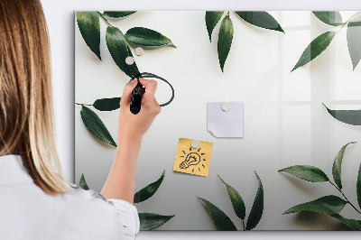 Tablă cu marker Tablă de notițe elegantă cu plante