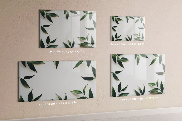Tablă cu marker Tablă de notițe elegantă cu plante