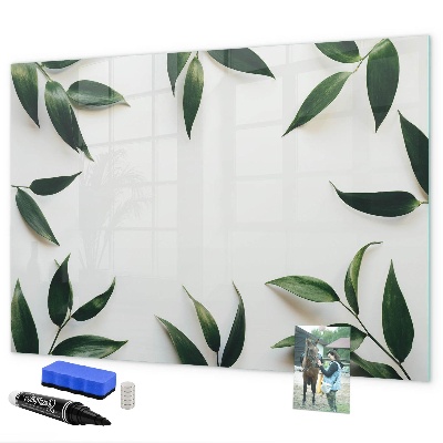 Tablă cu marker Tablă de notițe elegantă cu plante