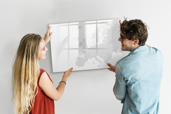 Tablă magnetică de scris Poster interactiv pentru fotografii și notițe