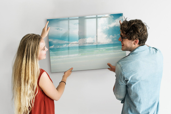 Tablă cu marker Tablă magnetică cu fotografii de pe malul mării