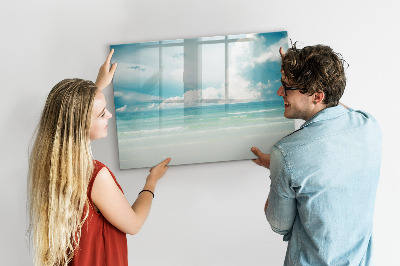Tablă cu marker Tablă magnetică cu fotografii de pe malul mării