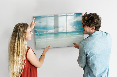 Tablă cu marker Tablă magnetică cu fotografii de pe malul mării
