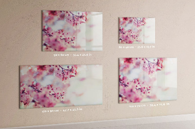 Tablă magnetică de scris Colaj floral cu fotografii și notițe