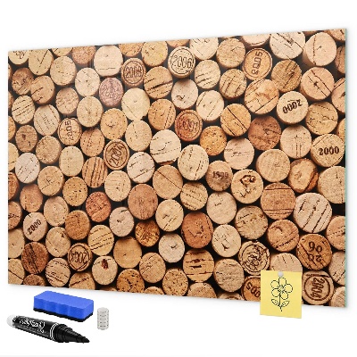 Tablă cu marker Tablă foto cu plută de vin