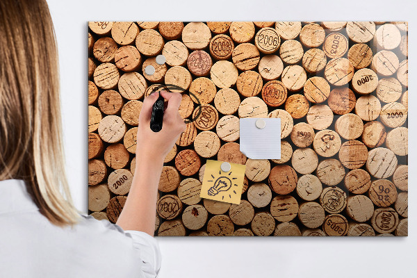 Tablă cu marker Tablă foto cu plută de vin