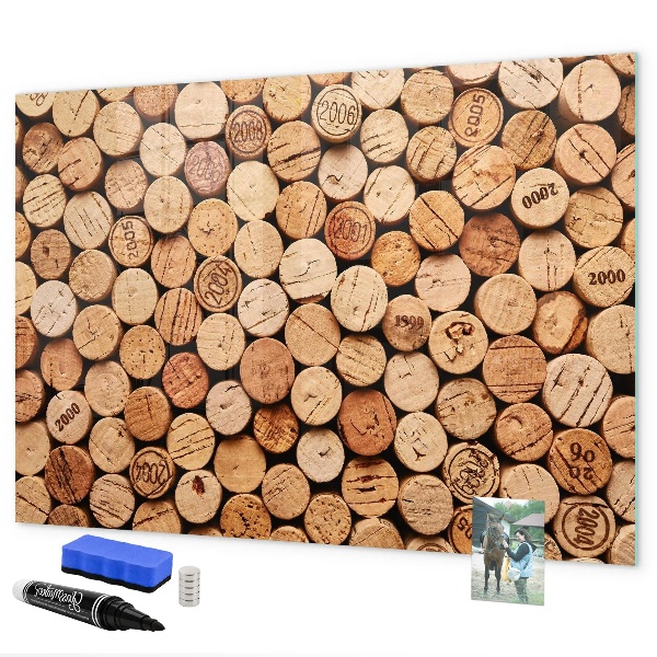 Tablă cu marker Tablă foto cu plută de vin
