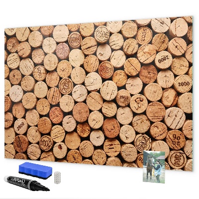 Tablă cu marker Tablă foto cu plută de vin