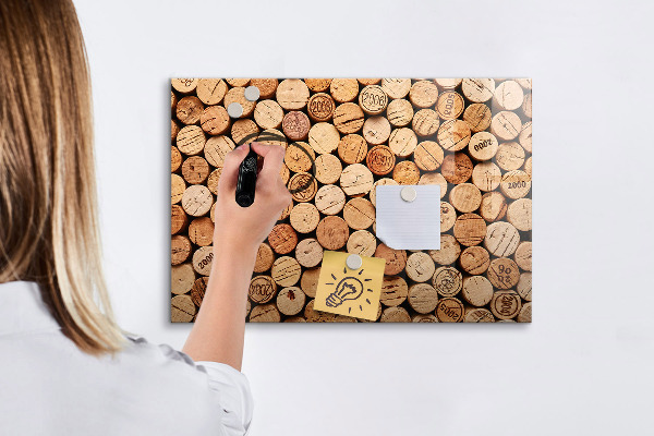 Tablă cu marker Tablă foto cu plută de vin