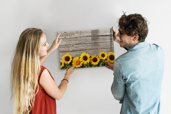 Tablă magnetică de scris Tablă creativă cu flori de floarea-soarelui
