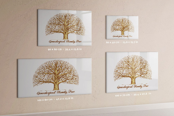 Tablă cu marker Arbore genealogic cu spațiu pentru fotografii