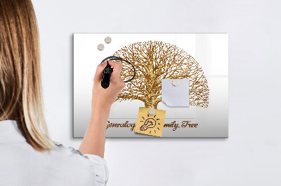 Tablă cu marker Arbore genealogic cu spațiu pentru fotografii