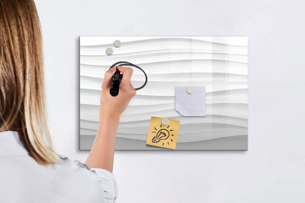 Tablă magnetică de scris O tablă elegantă pentru notițe și fotografii