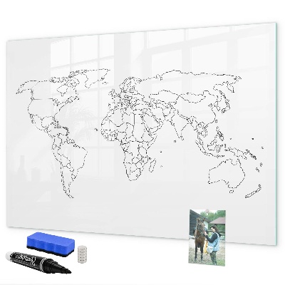 Tablă magnetică de scris Călătorii și amintiri în imagini