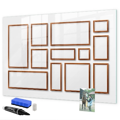 Tablă magnetică de scris Un spațiu creativ pentru amintiri și fotografii
