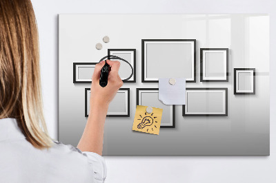 Tablă magnetică de scris Tablă modernă pentru fotografii și notițe