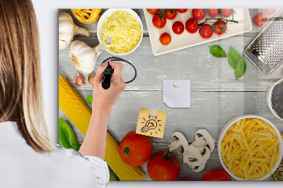 Tablă cu marker Mementouri de bucătărie cu aromele tale preferate